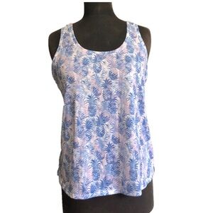 Reitman’s Blue and Pink Pineapple Tank Top